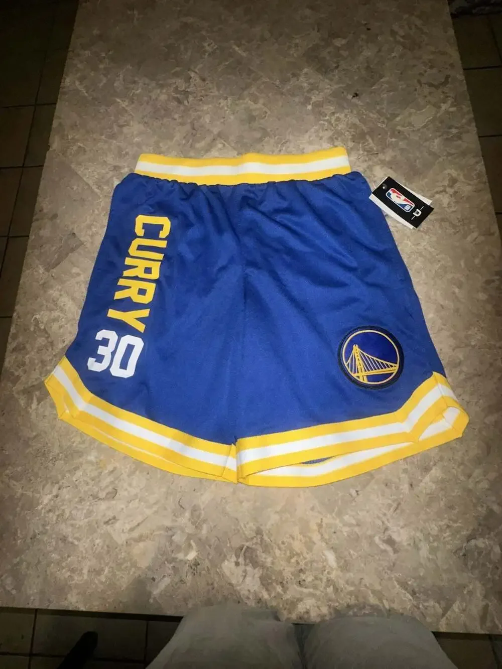Golden State Warriors NBA Men Curry #30 Basketball NWT Shorts Royal S